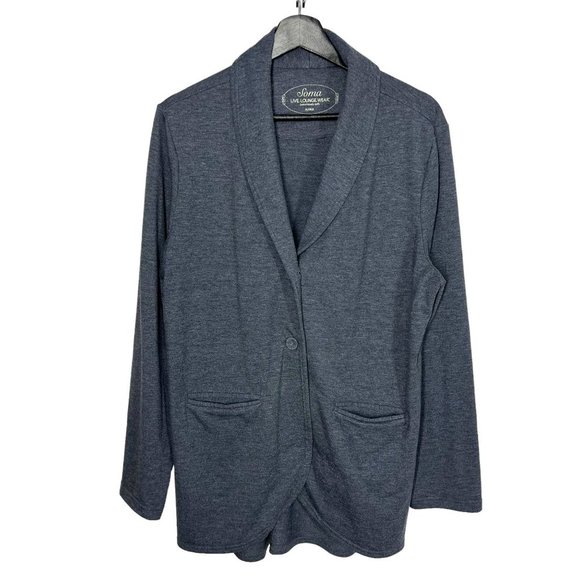 Soma Sweaters - Soma Grey Button Up Cardigan XL